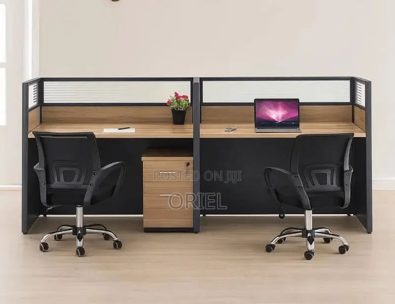 Office Desk : Straight 2-Way Office Modular Workstation