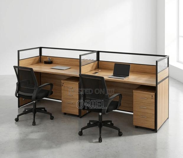Office Desk : Straight 2-Way Office Modular Workstation - thumbnail 12