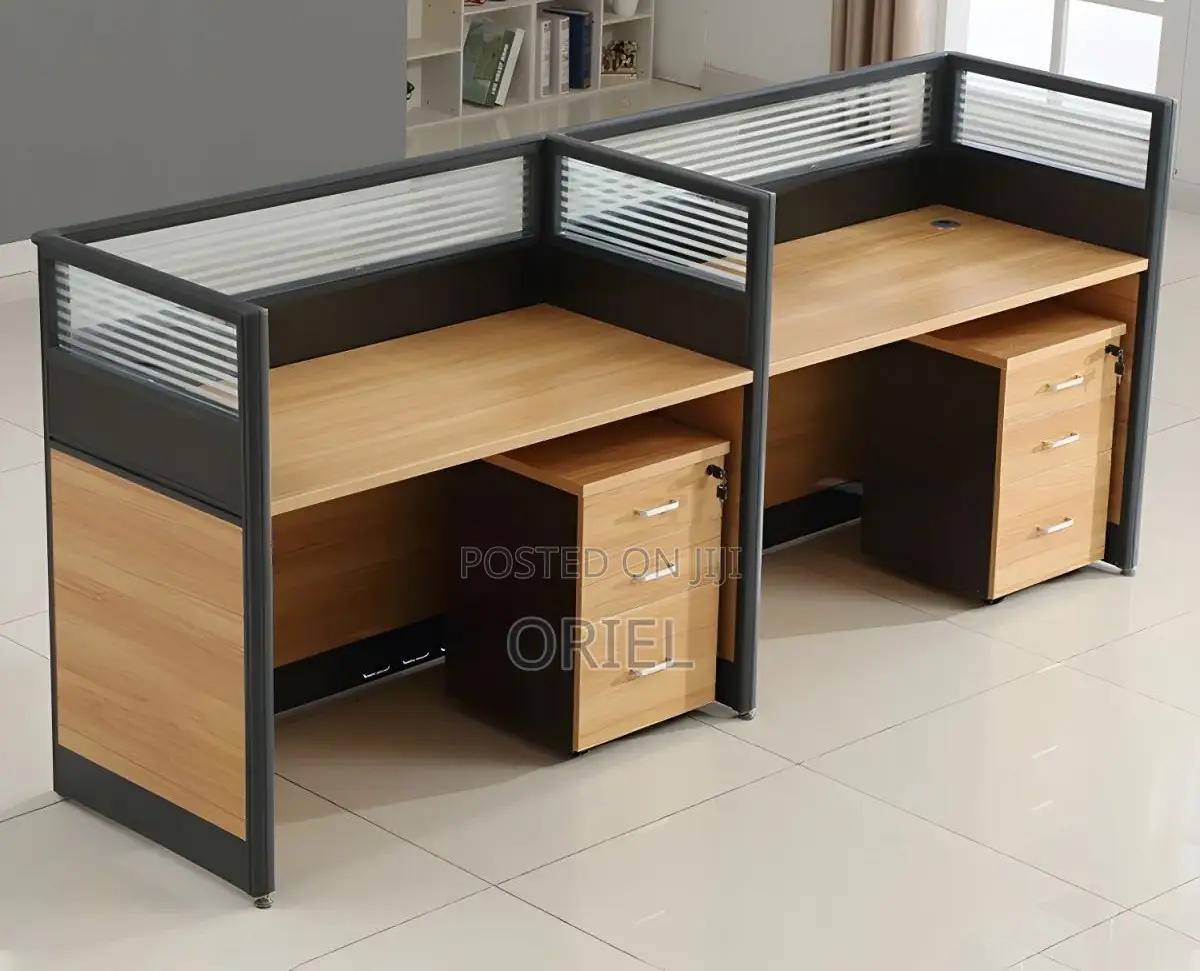 Office Desk : Straight 2-Way Office Modular Workstation