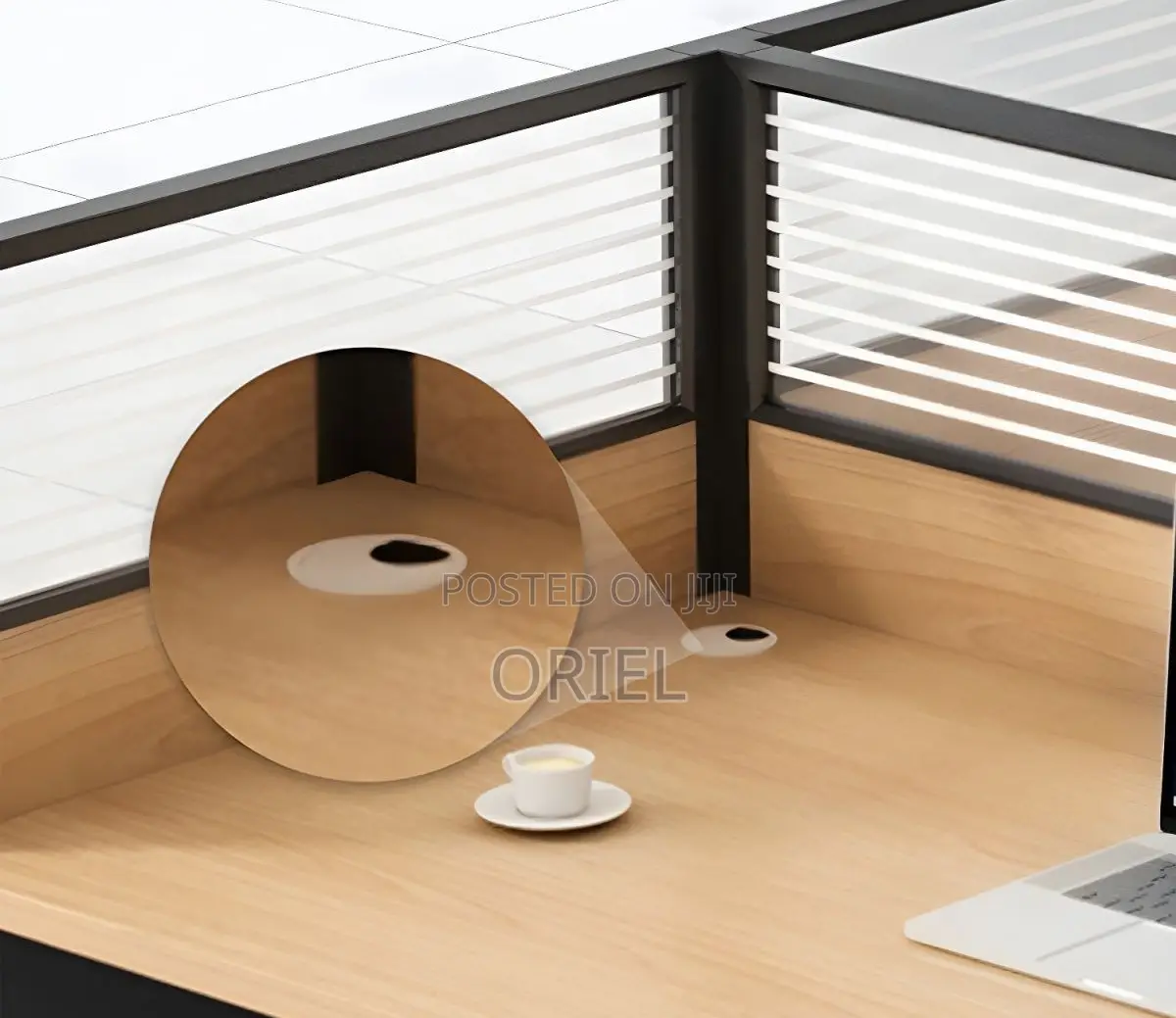 Office Desk : Straight 2-Way Office Modular Workstation