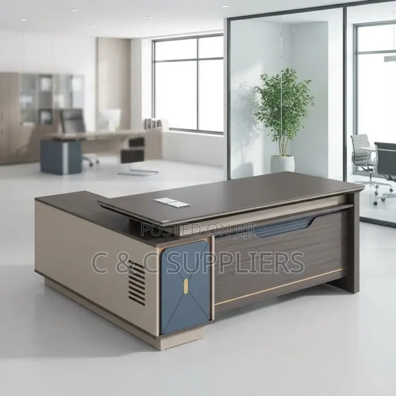 Office Desks; 180cm L-Shaped Imported Executive Office Table