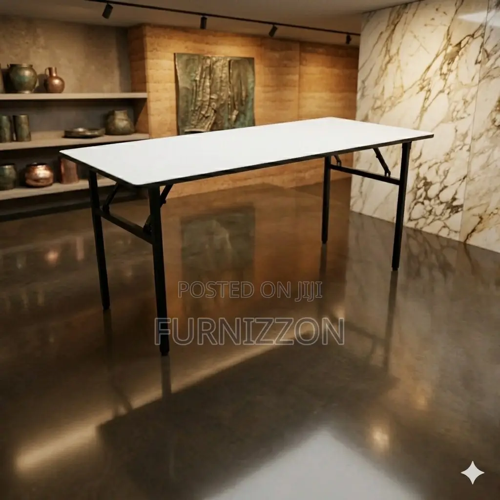 Durable 1.5m Wooden Folding Table – Indoor Outdoor Use