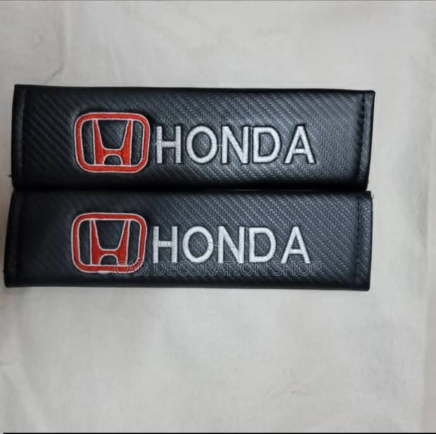 2pc Honda Embroidered Logo Safety Belt Cloth Protector