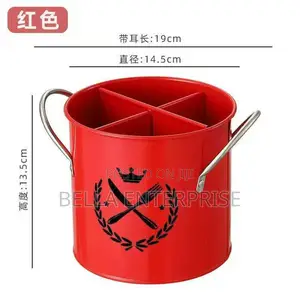 Alloy Cutlery Holders Partitioned White,Red,Pink