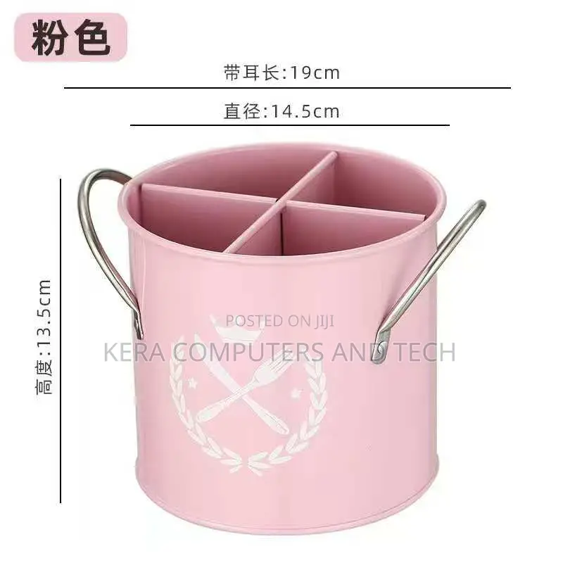Alloy Cutlery Holders Partitioned White,Red,Pink