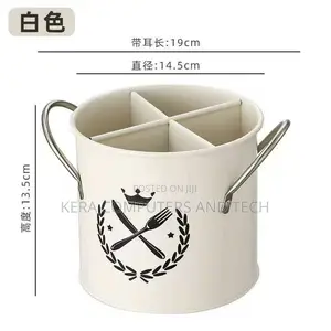 Alloy Cutlery Holders Partitioned White,Red,Pink