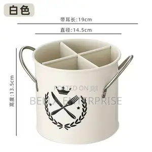 Alloy Cutlery Holders Partitioned White,Red,Pink
