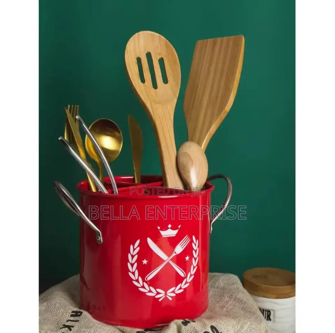 Alloy Cutlery Holders Partitioned White,Red,Pink