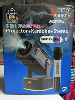 Hcs350ktv 1080p Projector With Built-in Karaoke Speaker 450 Lumens.