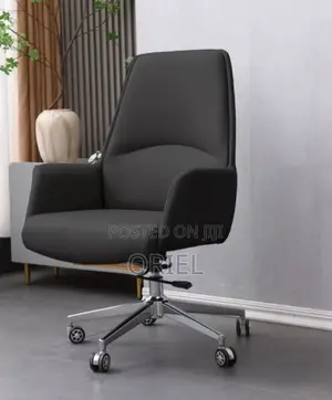 Office Chair : Mid-Back Executive Office Leather Chair