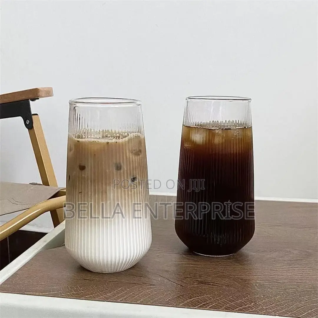 Ribbed Highball Glass(500ml) Large 500ml Capacity