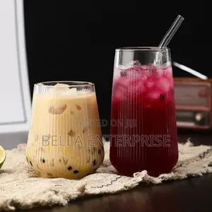 Ribbed Highball Glass(500ml) Large 500ml Capacity