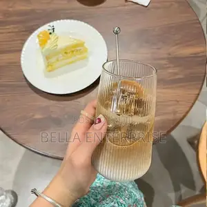 Ribbed Highball Glass(500ml) Large 500ml Capacity