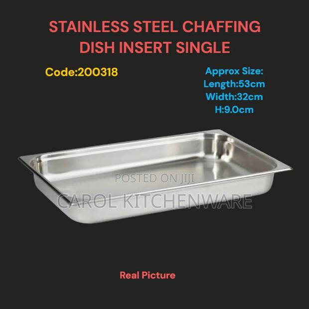 Single Chaffing Dish Insert/ Food Warmer Insert - main view