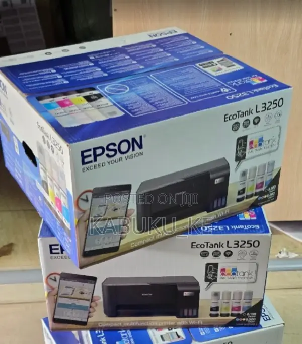 Wireless + Usb Epson Ecotank L3250 A4 Printer