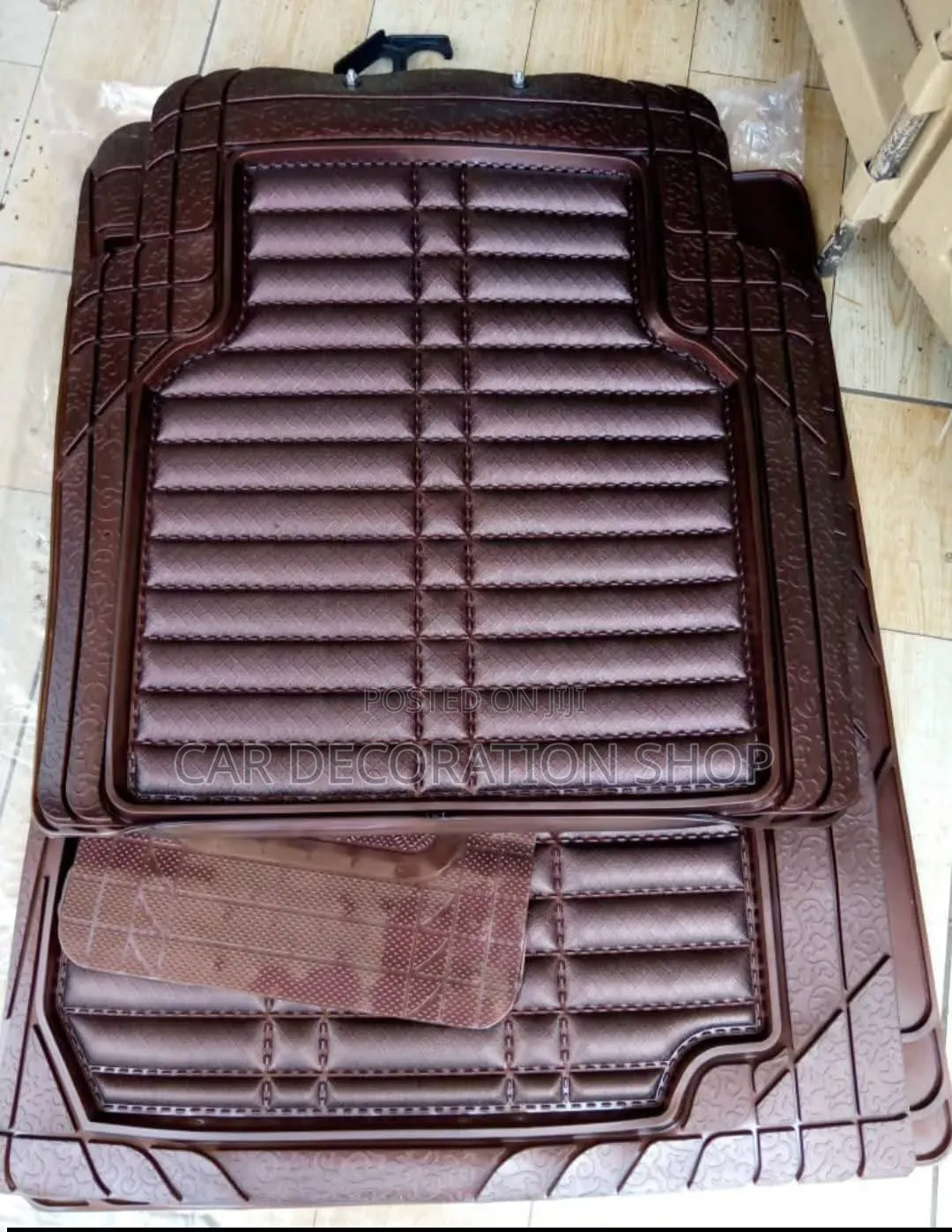 3d Brown Wide Carpet Customizable Mats