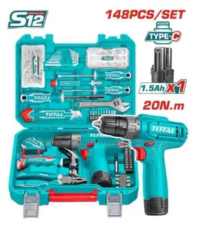 Total Thkthp41487 148 PCS Tools Set