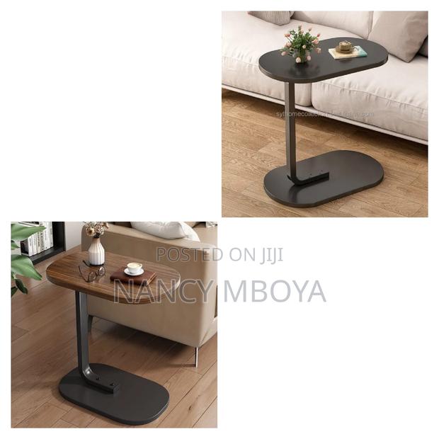 Laptop/Coffee Table Walnut Colour With Black Base - main view