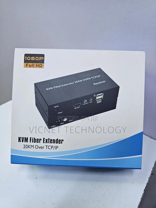 20km KVM Fibre Extender Over TCP/Ip