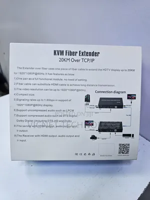 20km KVM Fibre Extender Over TCP/Ip