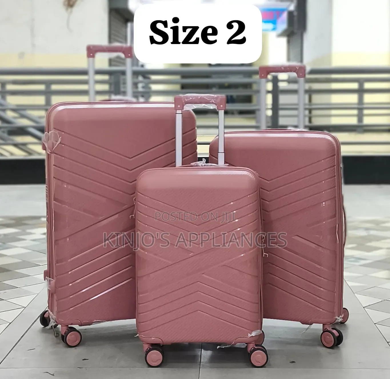 3 in 1 Unbreakable Rubber Pp Suitcase at 7199