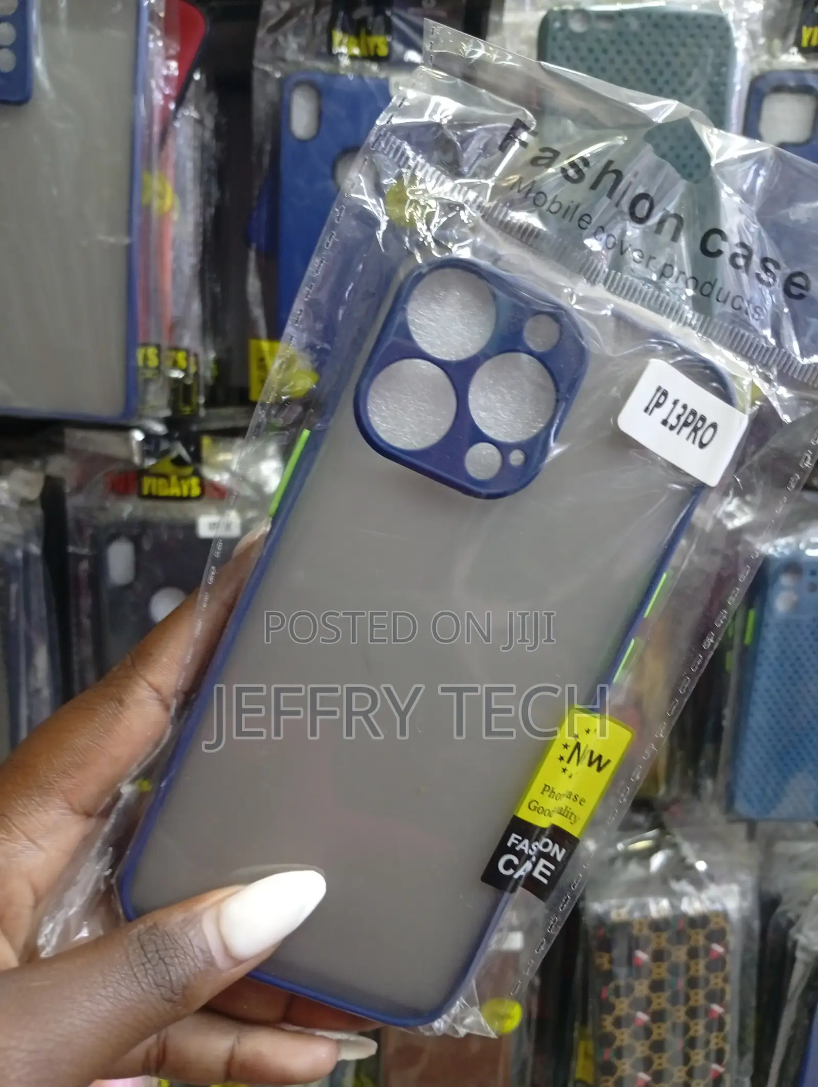 Product Is a Translucent Phone Case Designed for the iPhone 13 Pro.