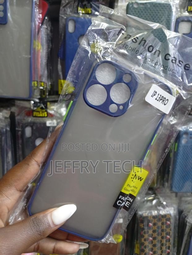 Product Is a Translucent Phone Case Designed for the iPhone 13 Pro. - thumbnail 2
