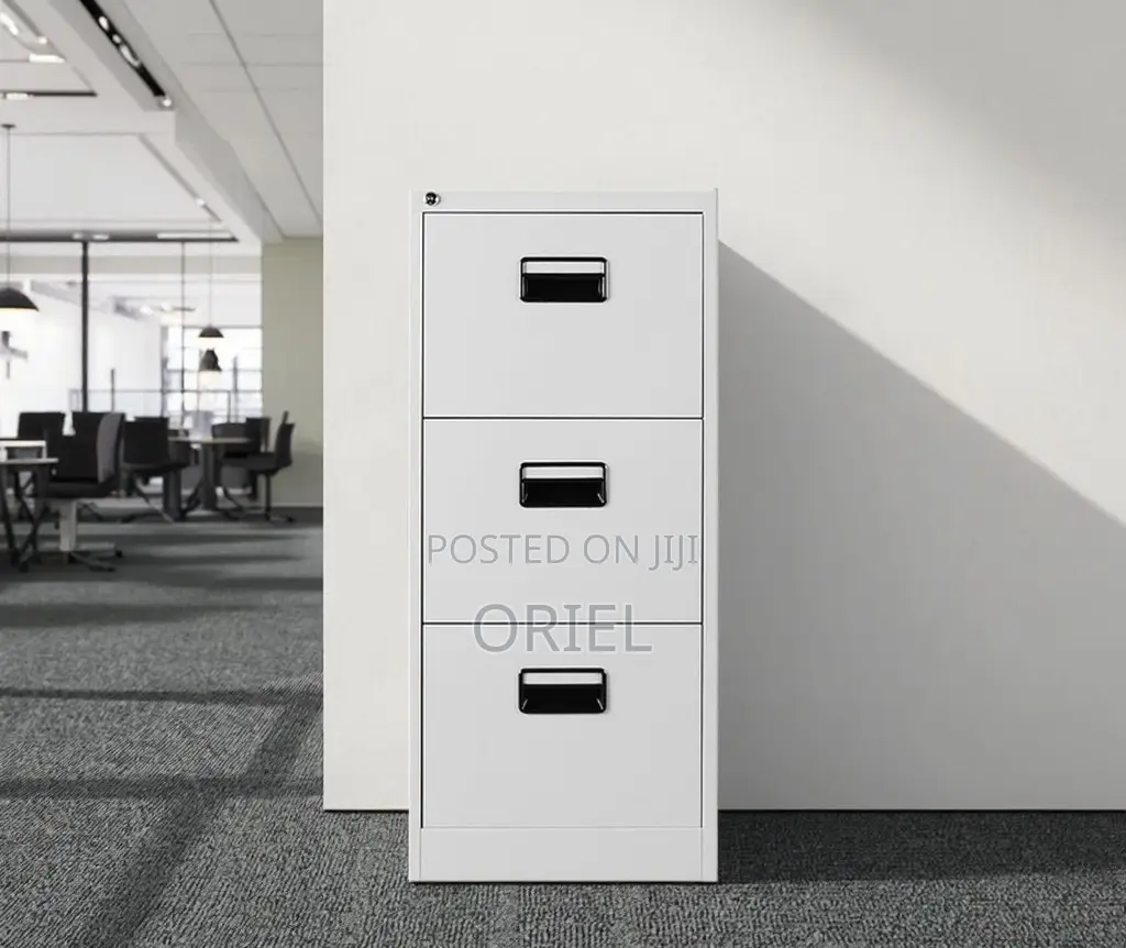 Office Cabinet : 3-Drawer Office Lockable Filing Cabinet