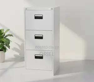 Office Cabinet : 3-Drawer Office Lockable Filing Cabinet