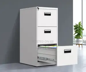 Office Cabinet : 3-Drawer Office Lockable Filing Cabinet