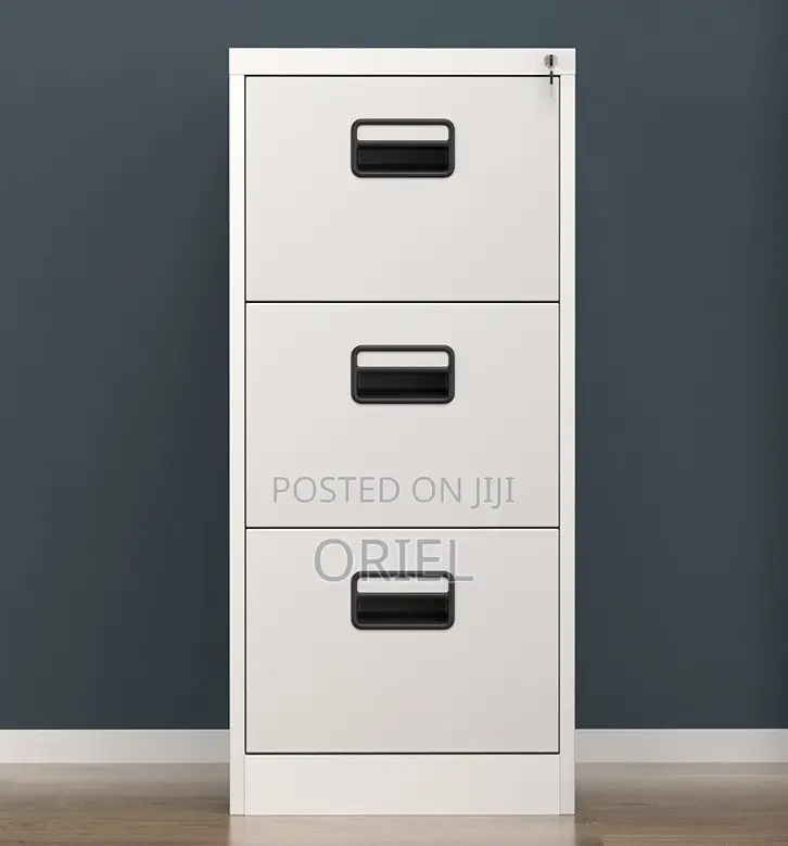 Office Cabinet : 3-Drawer Office Lockable Filing Cabinet