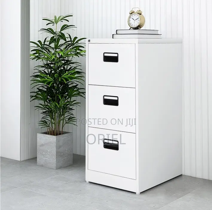Office Cabinet : 3-Drawer Office Lockable Filing Cabinet