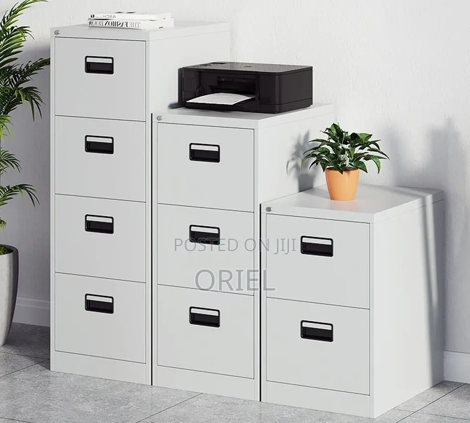 Office Cabinet : 3-Drawer Office Lockable Filing Cabinet