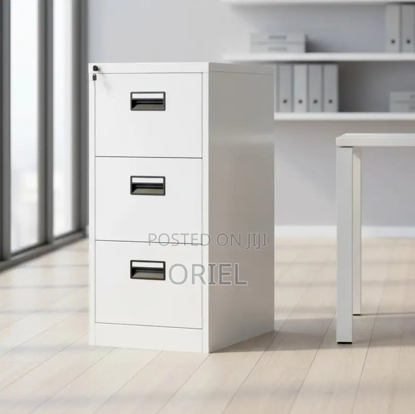 Office Cabinet : 3-Drawer Office Lockable Filing Cabinet