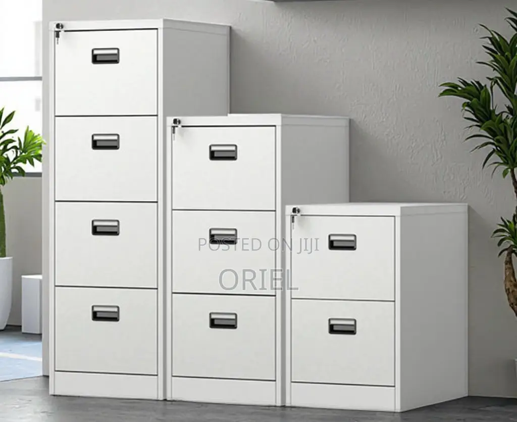 Office Cabinet : 3-Drawer Office Lockable Filing Cabinet