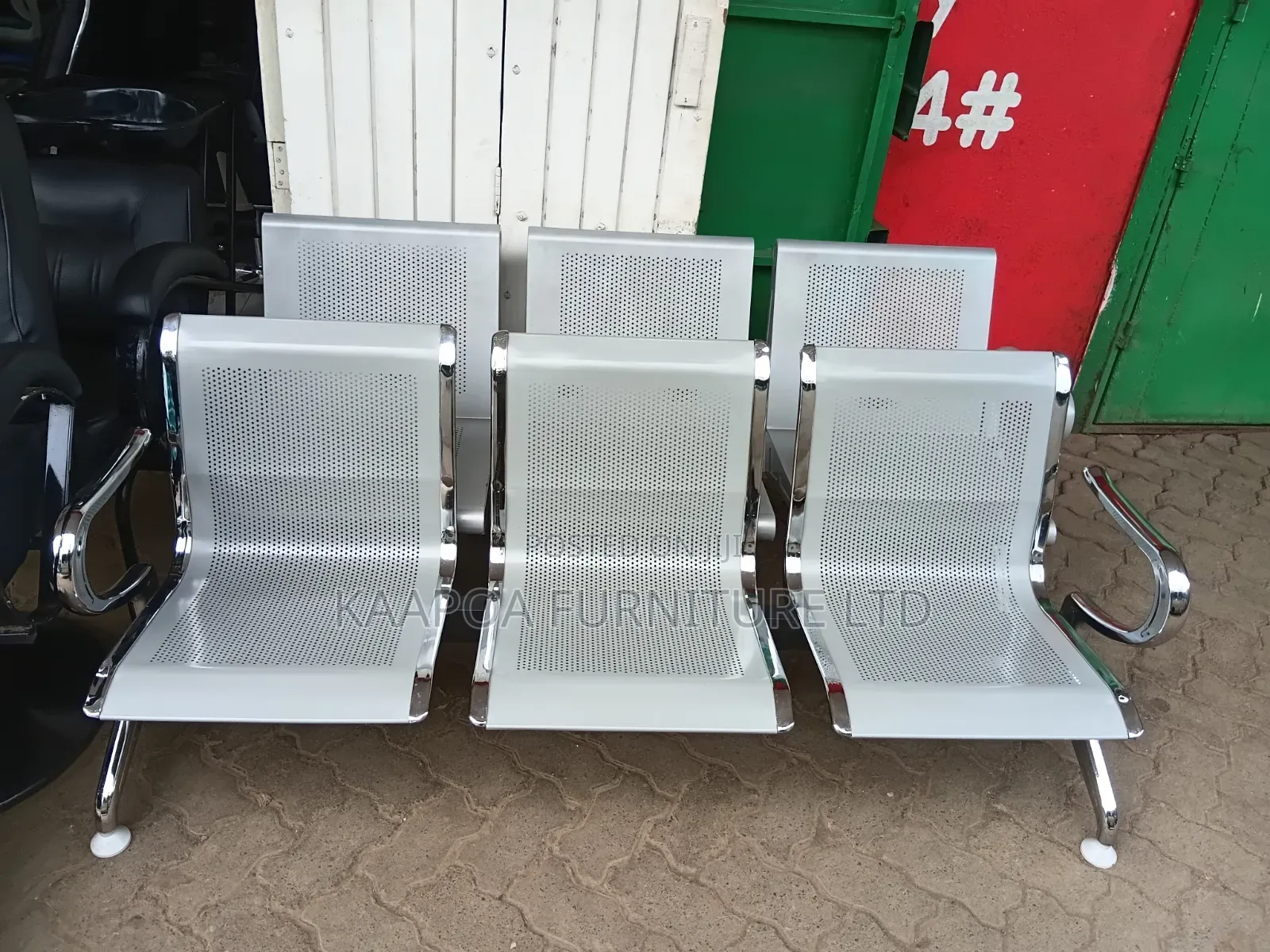 Three Seater Waiting Bench With Unpadded