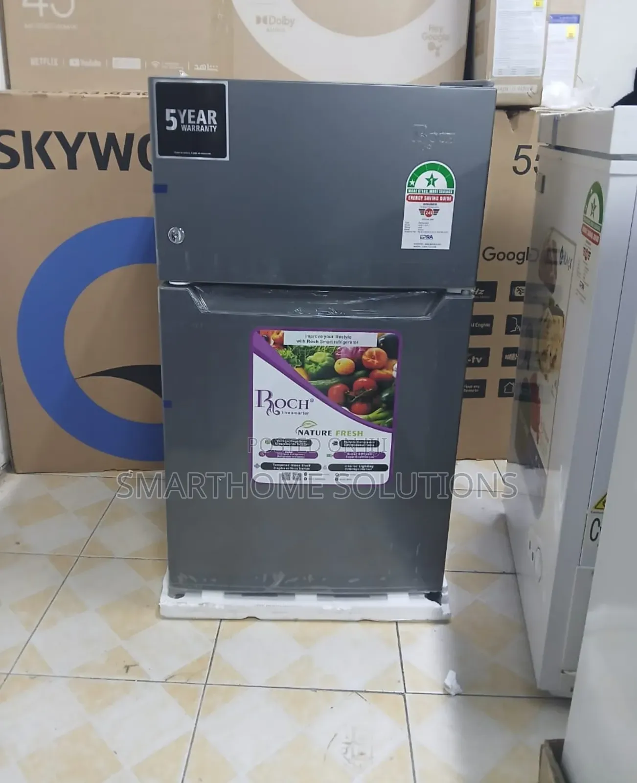 Roch 85l Double Door Fridge RFR-115dt-1