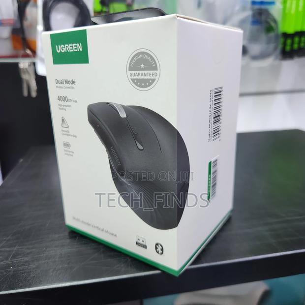 Ugreen Multi-Mode Vertical Mouse Black – Mu008 - thumbnail 2