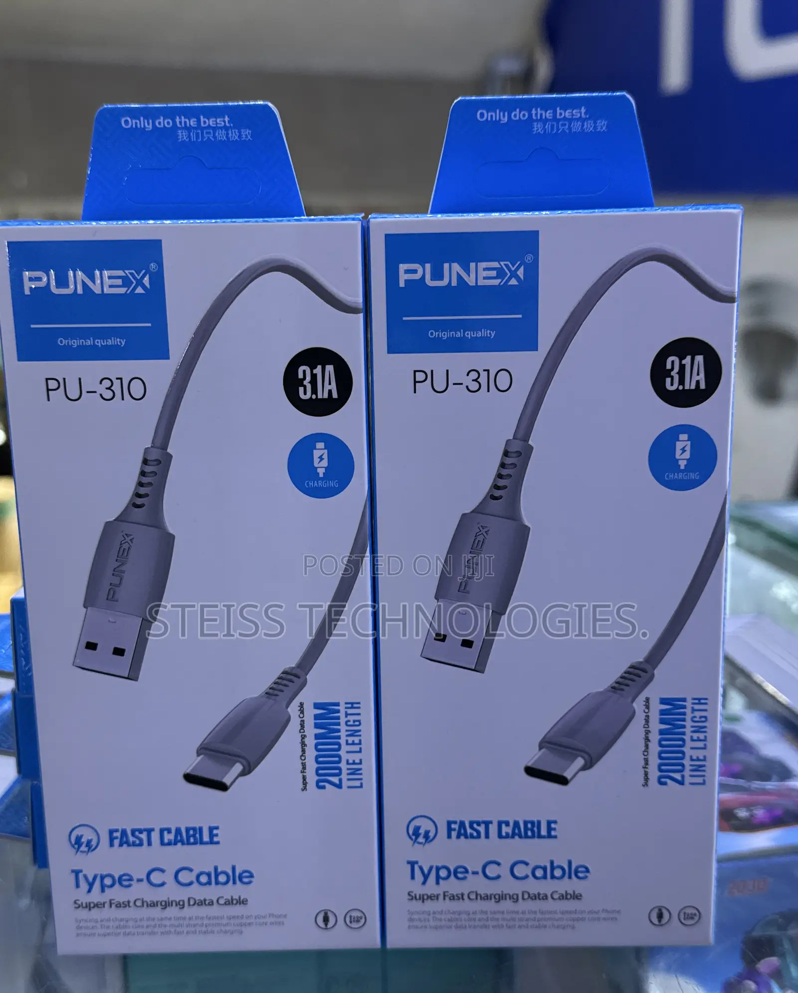 Punex 2m Grey Data/Fast Cable.