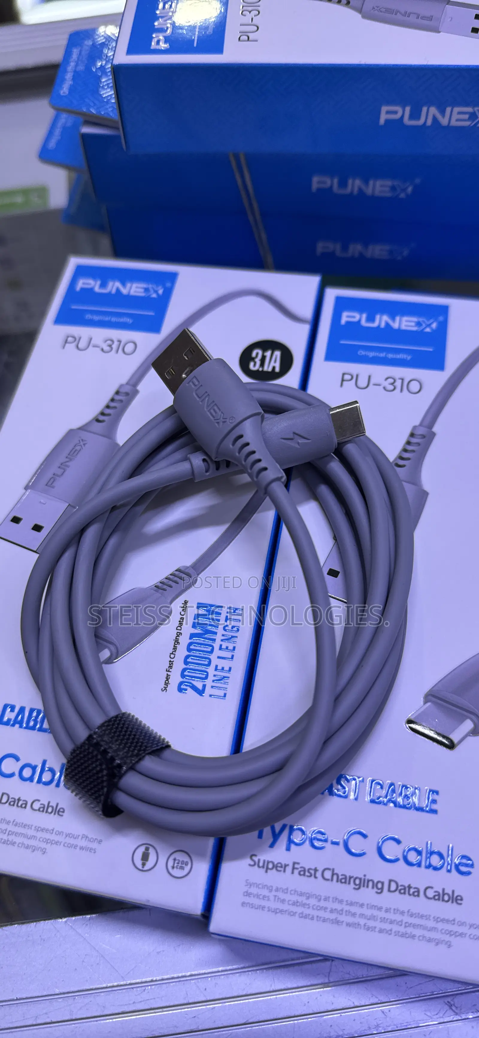 Punex 2m Grey Data/Fast Cable.