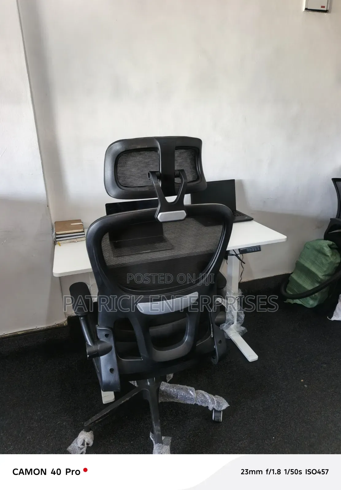 Imported Modern Adjustable Height Electric Desk + Ergonomic DBH Chair