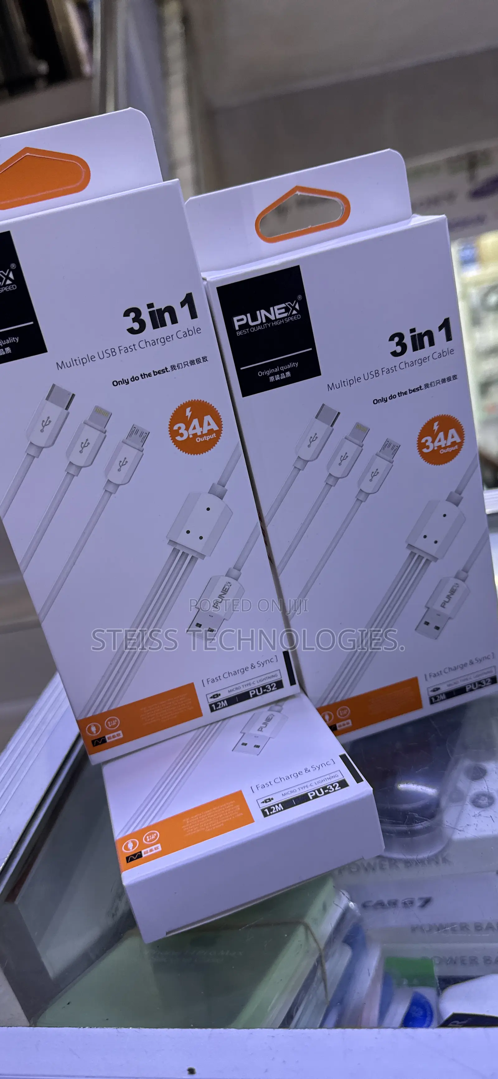 Punex 3-in-1 Usb Fast Charger