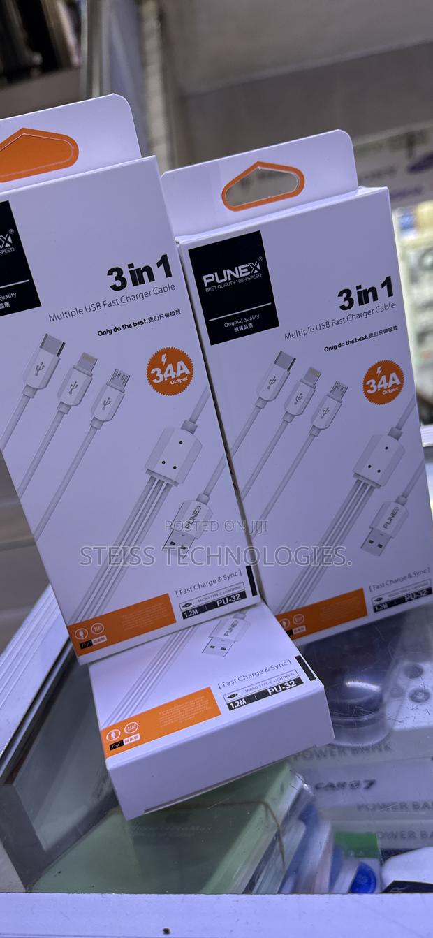 Punex 3-in-1 Usb Fast Charger - thumbnail 2