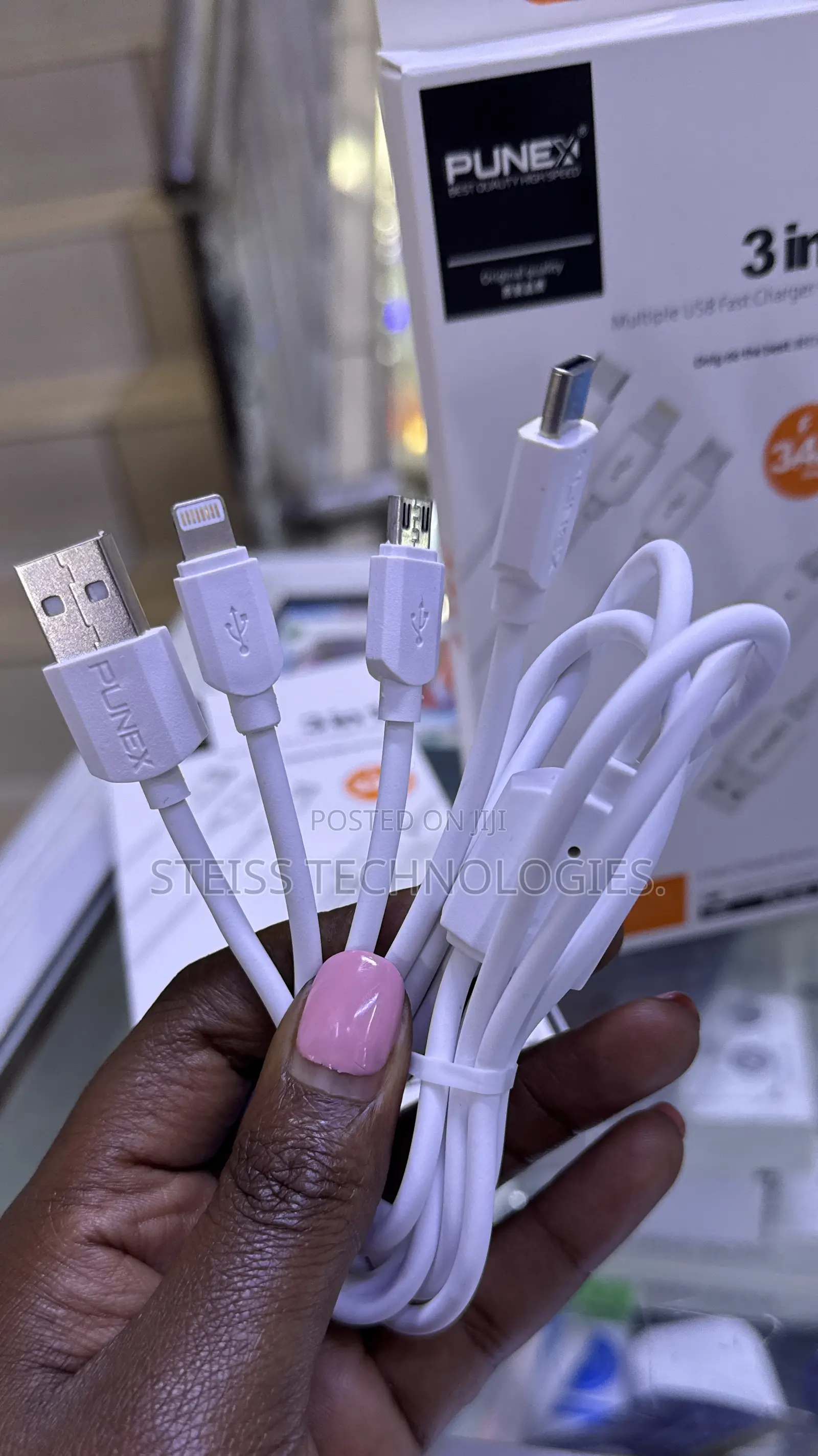 Punex 3-in-1 Usb Fast Charger