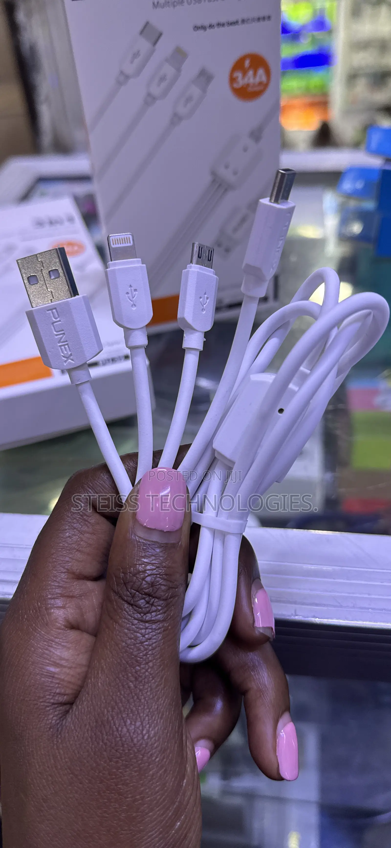 Punex 3-in-1 Usb Fast Charger