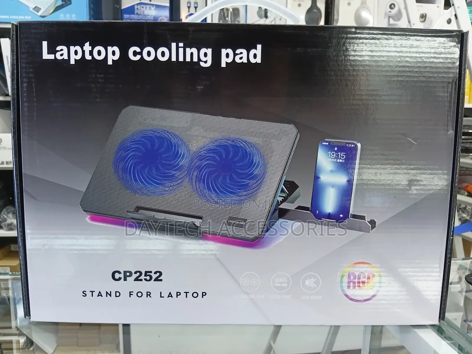 This Is a Cp252 Adjustable Angle Laptop Cooling Pad.