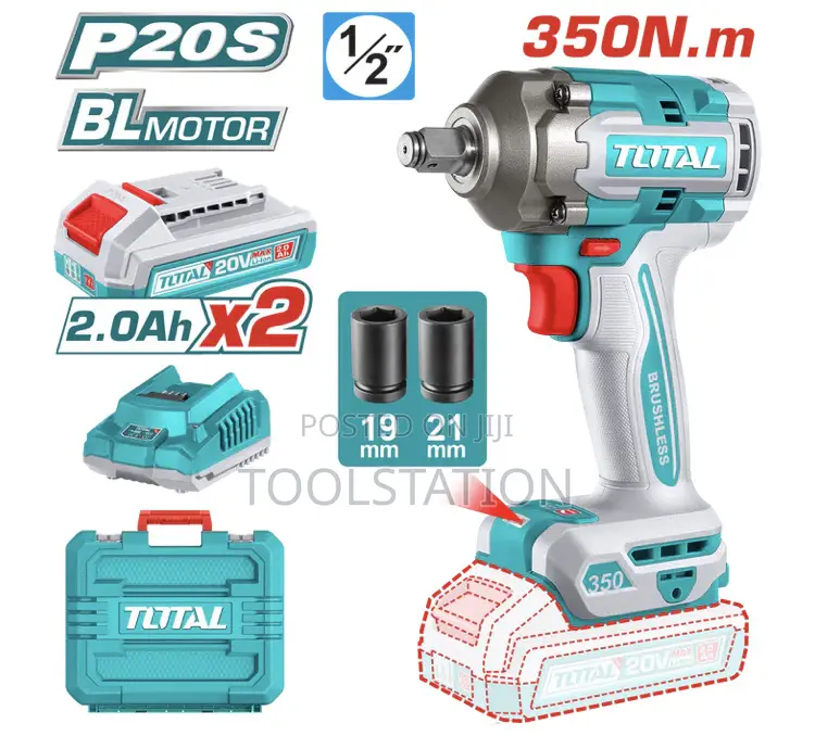 Cordless Impact Wrench Brushless Motor Square Drive: 1/2" Tiwli2035