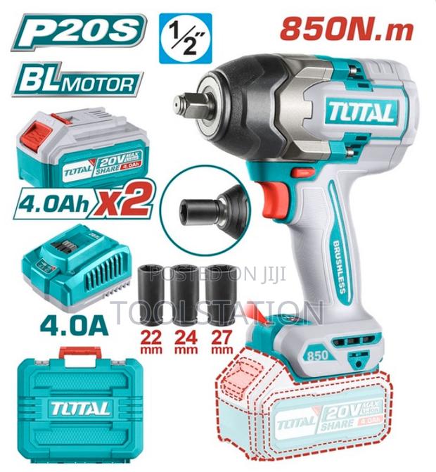 Cordless Impact Wrench Brushless Motor Square Drive:1/2" Tiwli2085