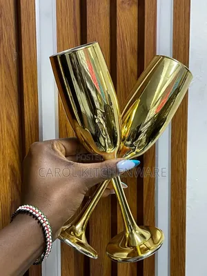 6 PCS Golden Champagne Glasses