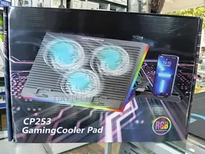 Cp253 Laptop Cooling Pad 3 Fans RGB Adjustable